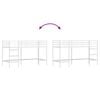 vidaXL Kids'Loft Bed Frame White 99.5 x 190 cm