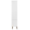 vidaXL Vitrine Cabinet MOLDE White 90x35x175 cm Solid Wood Pine