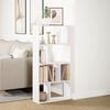 vidaXL Bookcase White 60x20x120.5 cm Engineered Wood