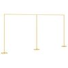 vidaXL Wedding Arch Gold 657 x 35 x 300 cm Steel