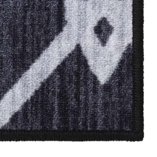 vidaXL Carpet Runner Black 80x200 cm