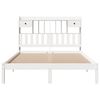 vidaXL Bookcase Bed without Mattress White 140x200 cm Solid Wood Pine