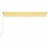 vidaXL Manual Retractable Awning with LED 500x300 cm Yellow and White