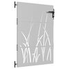 vidaXL Garden Gate 85x150 cm Corten Steel Grass Design
