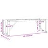 vidaXL Coffee Table Legs O-Frame 140x30x43 cm Steel