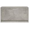 vidaXL Shoe Bench Concrete Grey 80x24x45 cm Engineered Wood