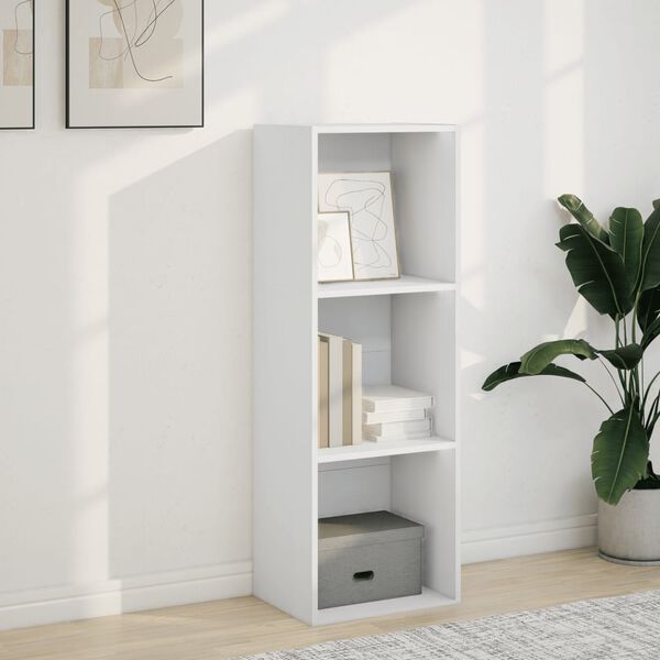 vidaXL Bookcase White 40x30x114 cm Engineered Wood