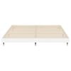vidaXL Bed Frame without Mattress High Gloss White 160x200 cm