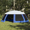 vidaXL Pool Tent with Removable Fly & Mesh Walls Azure Blue 690x690 cm