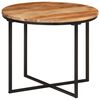 vidaXL Coffee Table 55x55x45 cm Solid Wood Acacia and Iron