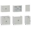 vidaXL 7 Piece Kitchen Cabinet Set Kalmar Concrete Grey Engineered Wood