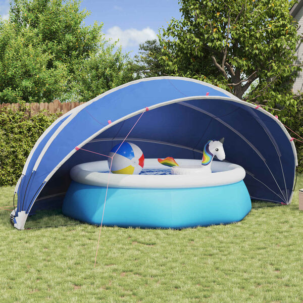 vidaXL Pool Dome Folding Manual Green 546 x 516 x 250 cm