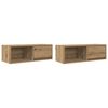 vidaXL TV Cabinets 2 pcs Artisan Oak 80x31x25.5 cm Engineered Wood