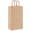 vidaXL Paper Bags 50 pcs with Handles Brown 21x11x36 cm