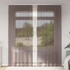 vidaXL Voile Curtains with Tab Top 2 pcs Brown