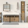 vidaXL Bathroom Furniture Set 4 pcs Artisan oak Engineered wood