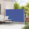 vidaXL Patio Retractable Side Awning 180x300 cm Blue