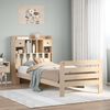 vidaXL Bookcase Bed without Mattress 75x190 cm Small Single Solid Wood Pine