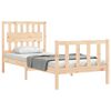vidaXL Bed Frame without Mattress Single Solid Wood Pine