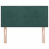 vidaXL Headboard with Headboard Dark Green 100 cm Faux Leather