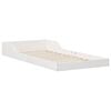 vidaXL Bed Frame White 100 x 200 cm Solid Pine Wood