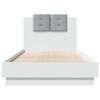 vidaXL Bed Frame without Mattress White 75x190 cm Small Single