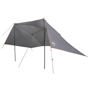 vidaXL Car Tent Grey and Orange 308 x 215 x 220 cm Polyester and Steel