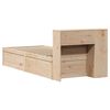 vidaXL Bed Frame without Mattress 90x200 cm Solid Wood Pine