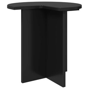 vidaXL Side Table with Storage Black Oak &Oslash; 39 x 38 cm Engineered Wood