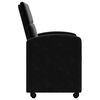 vidaXL Dining Chairs with Wheels 2 pcs Black 58 x 65 x 98 cm Velvet