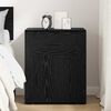 vidaXL Bedside Cabinet Black Oak 35 x 50 x 60 cm Engineered Wood