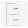 vidaXL Bedside Cabinet High Gloss White 50x39x47 cm