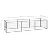 vidaXL Dog Kennel Silver 3 m&sup2; Steel