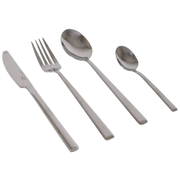 Bo-Camp 16 Piece Cutlery Set Sliver