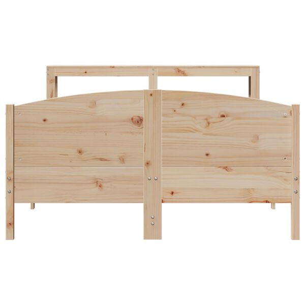 vidaXL Bed Frame without Mattress 120x200 cm Solid Wood Pine