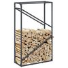 vidaXL Firewood Rack Anthracite 60x25x100 cm Cold-rolled steel