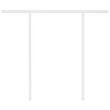vidaXL Manual Retractable Awning with Posts 3x2.5 m Yellow and White