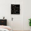 vidaXL Mirror Jewellery Cabinet with LED Lights Wall Mounted Black