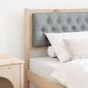 vidaXL Headboard Other Brown and light grey 80 cm Solid pine wood