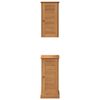 vidaXL Bathroom Furniture Set VIGO 2 pcs Brown and Honey brown