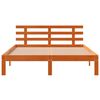 vidaXL Bed Frame without Mattress Wax Brown 140x200 cm Solid Wood Pine