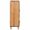 vidaXL Highboard with Door Natural 60 x 33.5 x 100 cm Solid Mango Wood