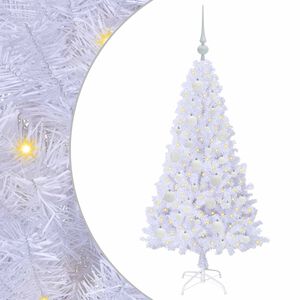 vidaXL Artificial Christmas Tree with Stand White 120 cm PVC and Steel