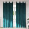 vidaXL Blackout Curtains 2 pcs Dark Green 140 x 260 cm Velvet