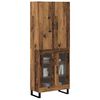 vidaXL Highboard 2 pcs Old Wood 69.5 x 34 x 180 cm