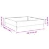 vidaXL Garden Raised Bed 100x100x26 cm Stainless Steel