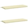 vidaXL 2-Piece Bench Cushions SOEST 100% Polyester Cream