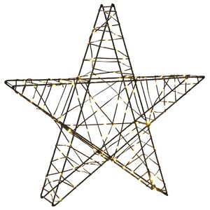 vidaXL 3D Christmas Star 120 LEDs Warm White 55 x 53.5 x 10 cm