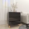 vidaXL Sideboard High Gloss Black 60x35x69 cm Engineered Wood