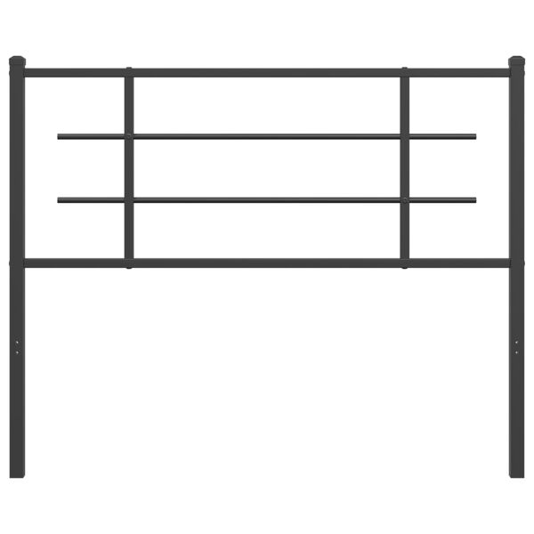 vidaXL Metal Headboard Black 107 cm